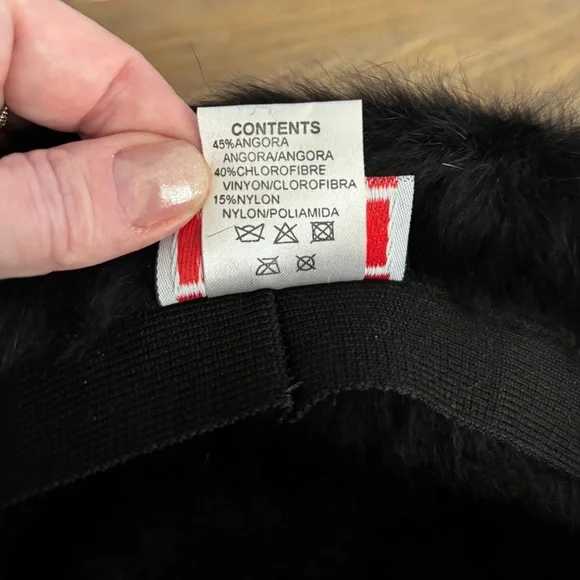 Kangol Angora Black Bucket Hat. Size XL - Picture 5 of 8